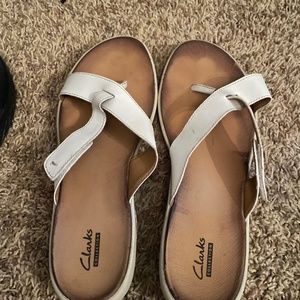 Clarks leather sandals size 9